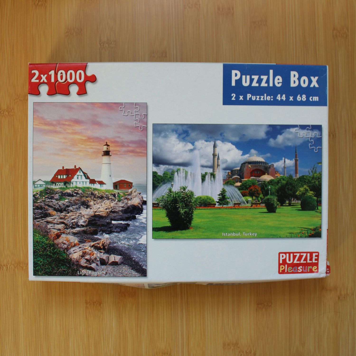 Puzzel 2 x 1000 stukjes - Lighthouse + Istanbul