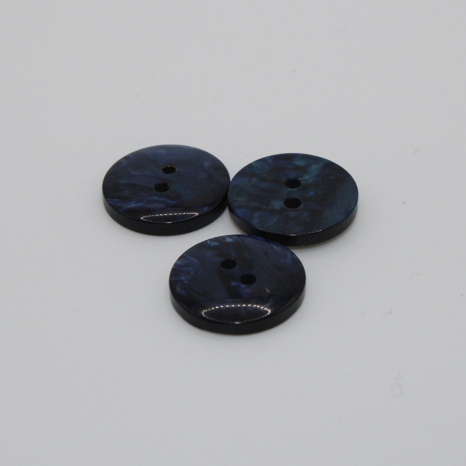 Set van 3 donkerblauwe knopen