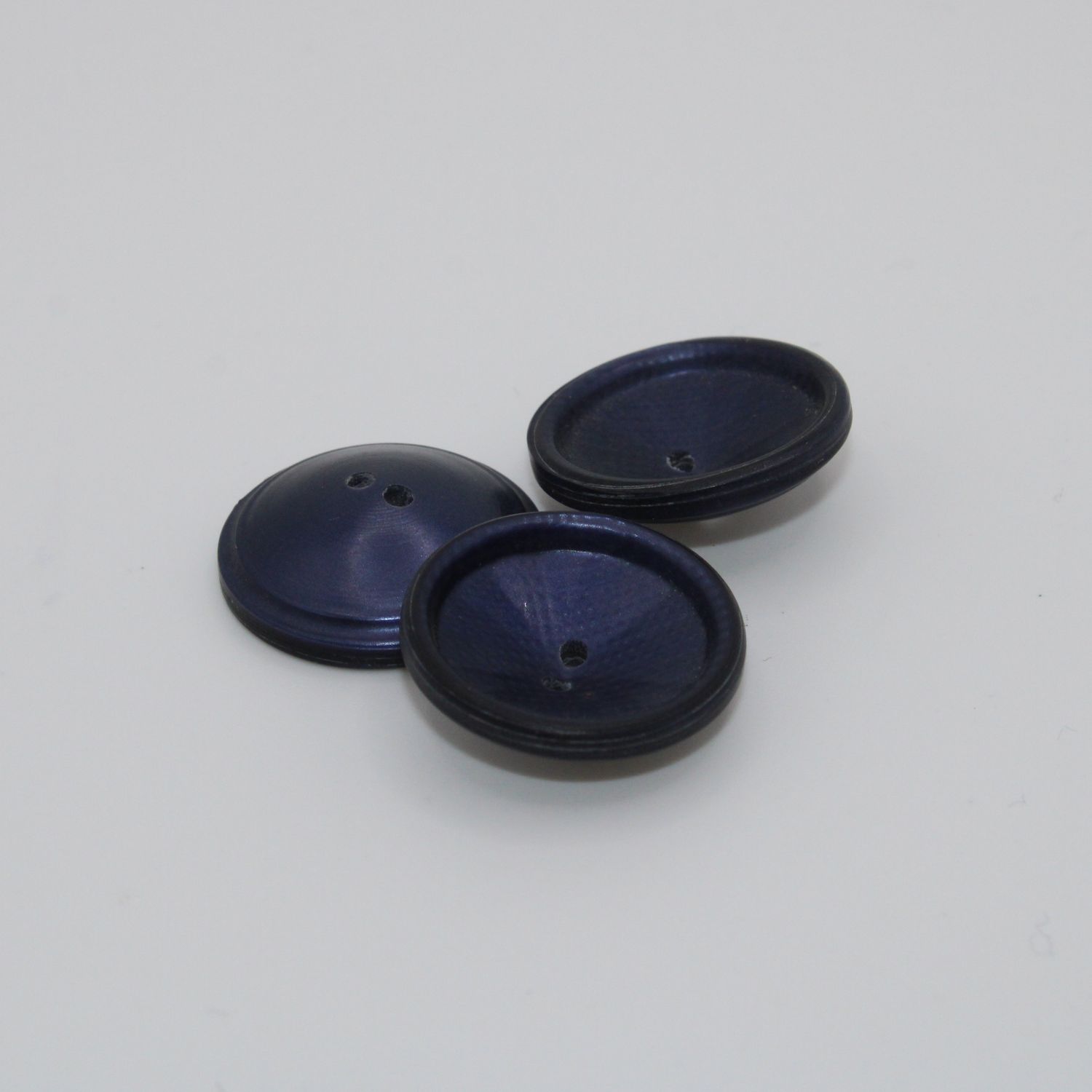 Set van 3 donkerblauwe knopen