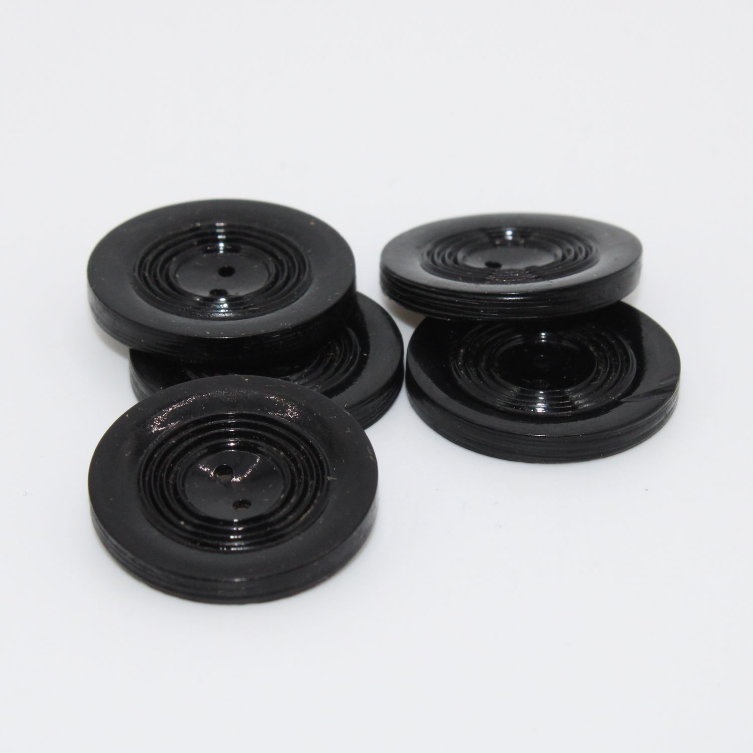 Set van 5 zwarte knopen