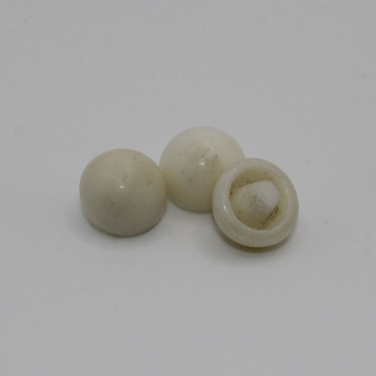 Set van 3 witte knopen