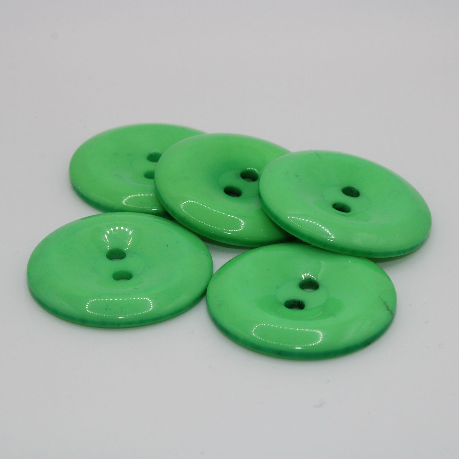 Set van 5 groene knopen