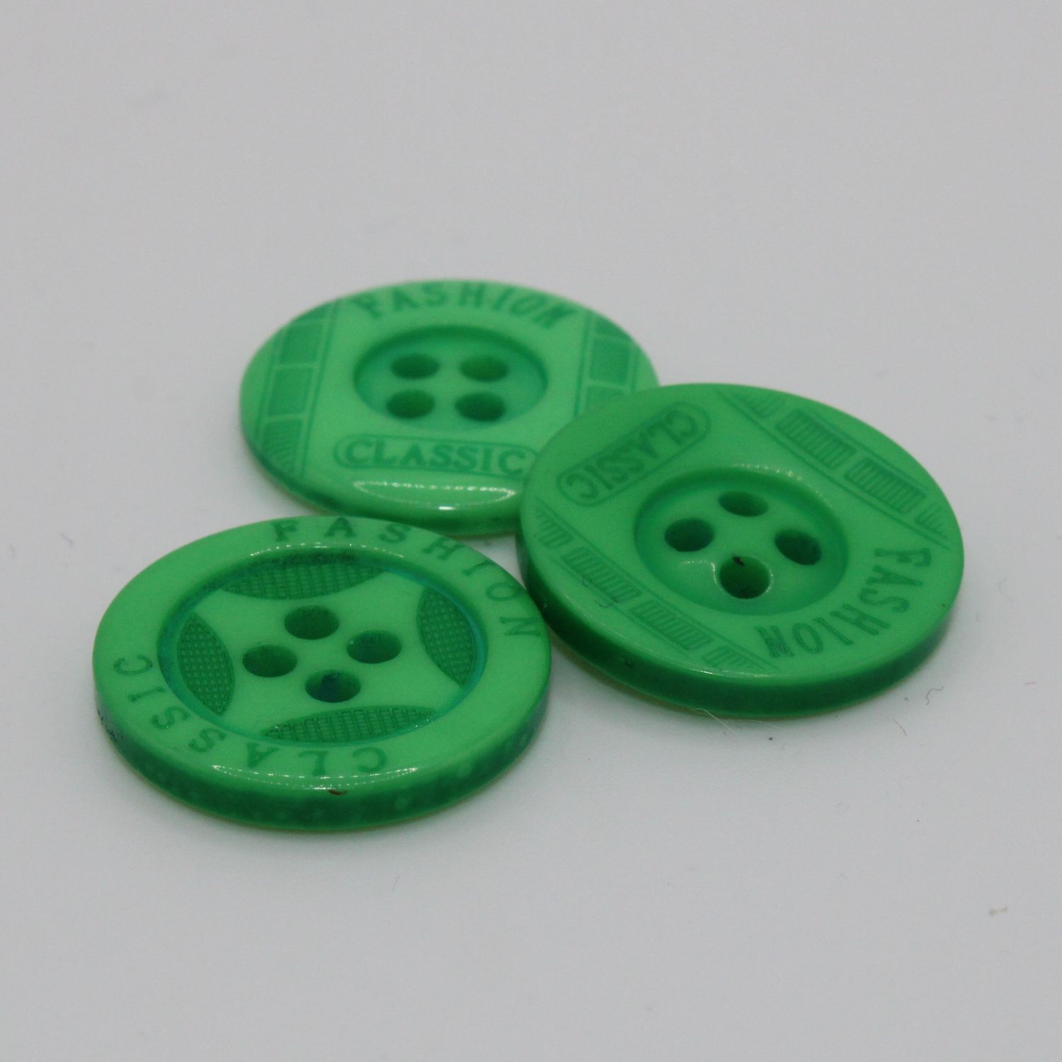 Set van 3 groene knopen