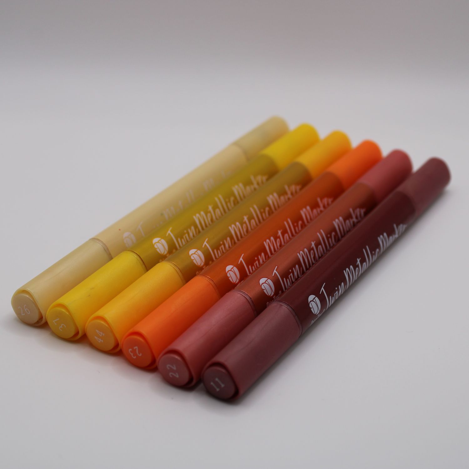 Set van 6 metallic markers