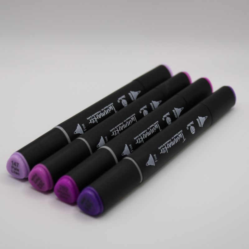 Set van 4 alcohol markers