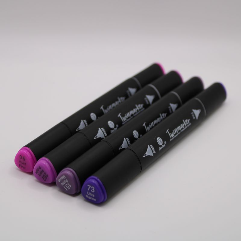 Set van 4 alcohol markers