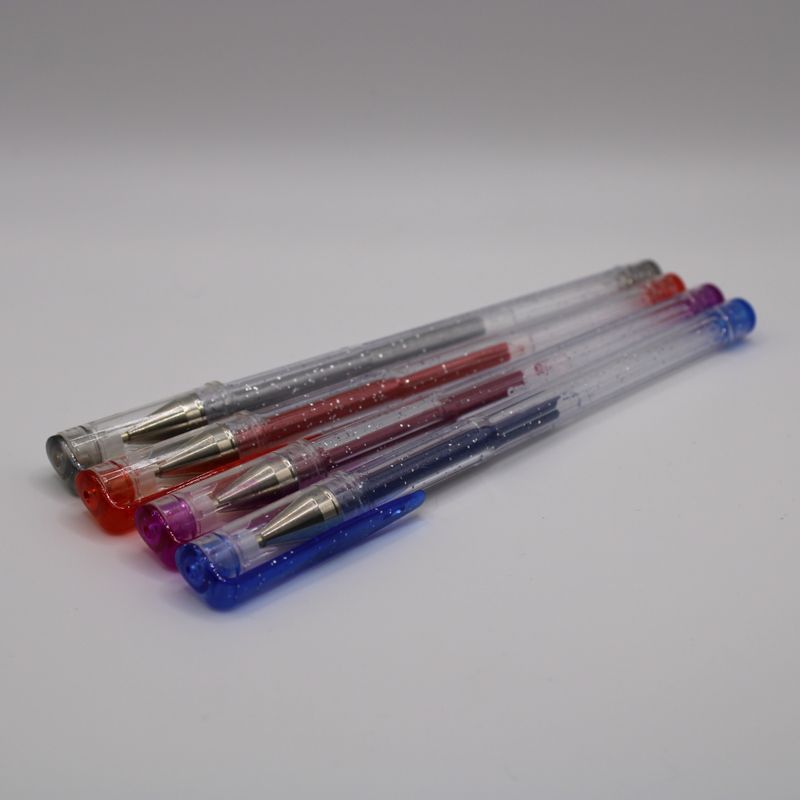 Set van 4 glitterpennen