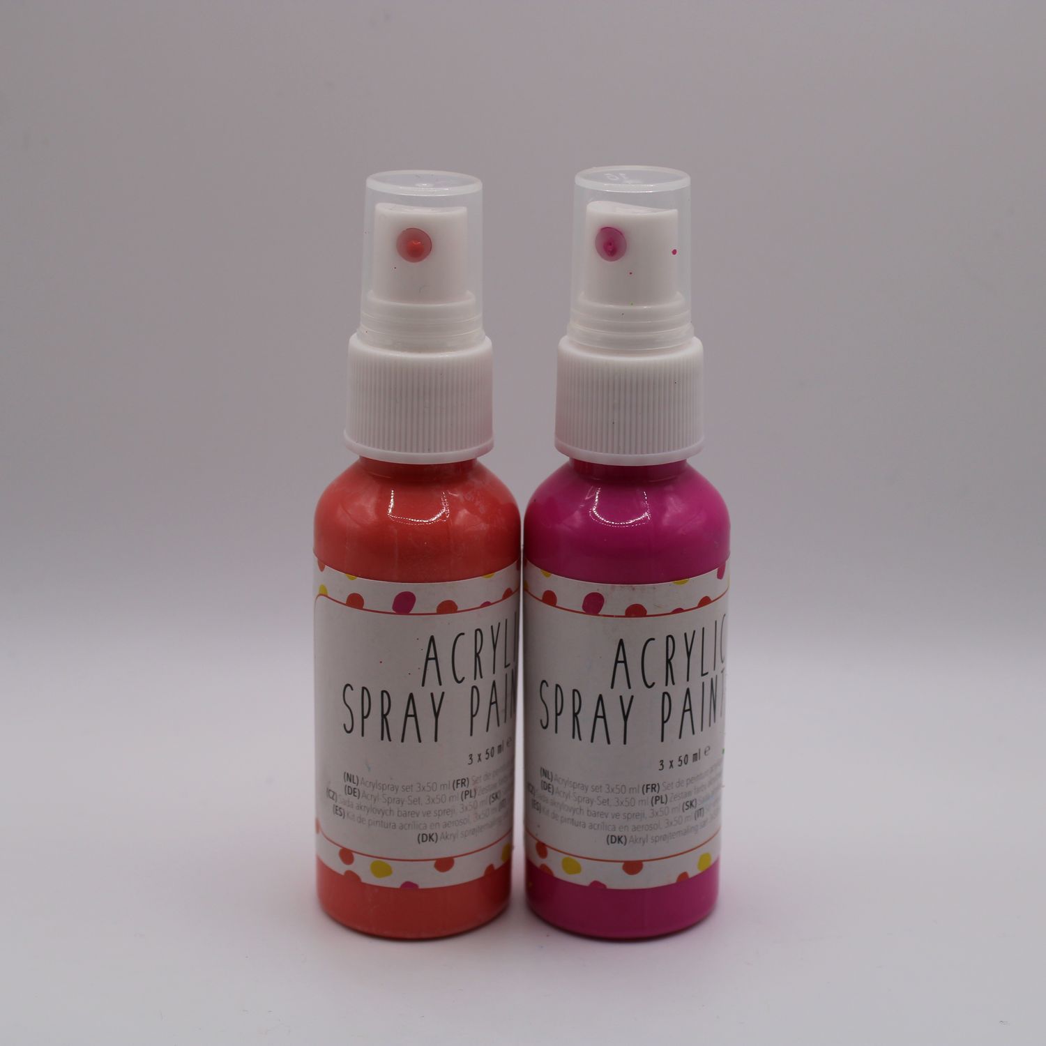 Set van 3 potjes acrylverf