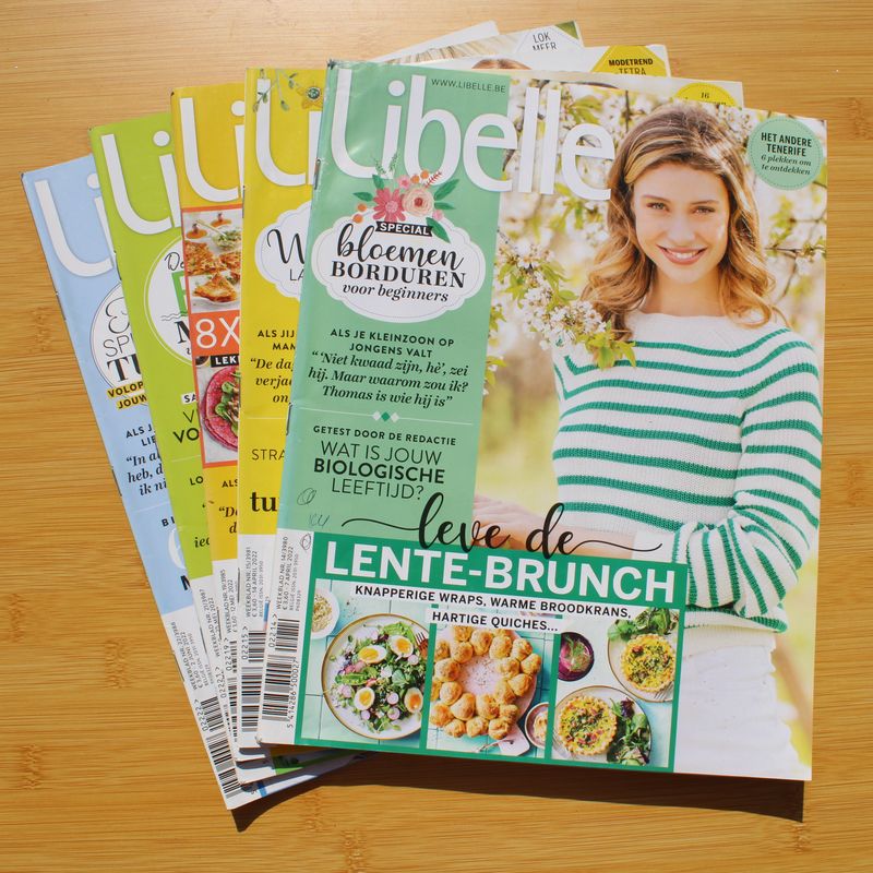 Set van 5 Libelle tijdschriften