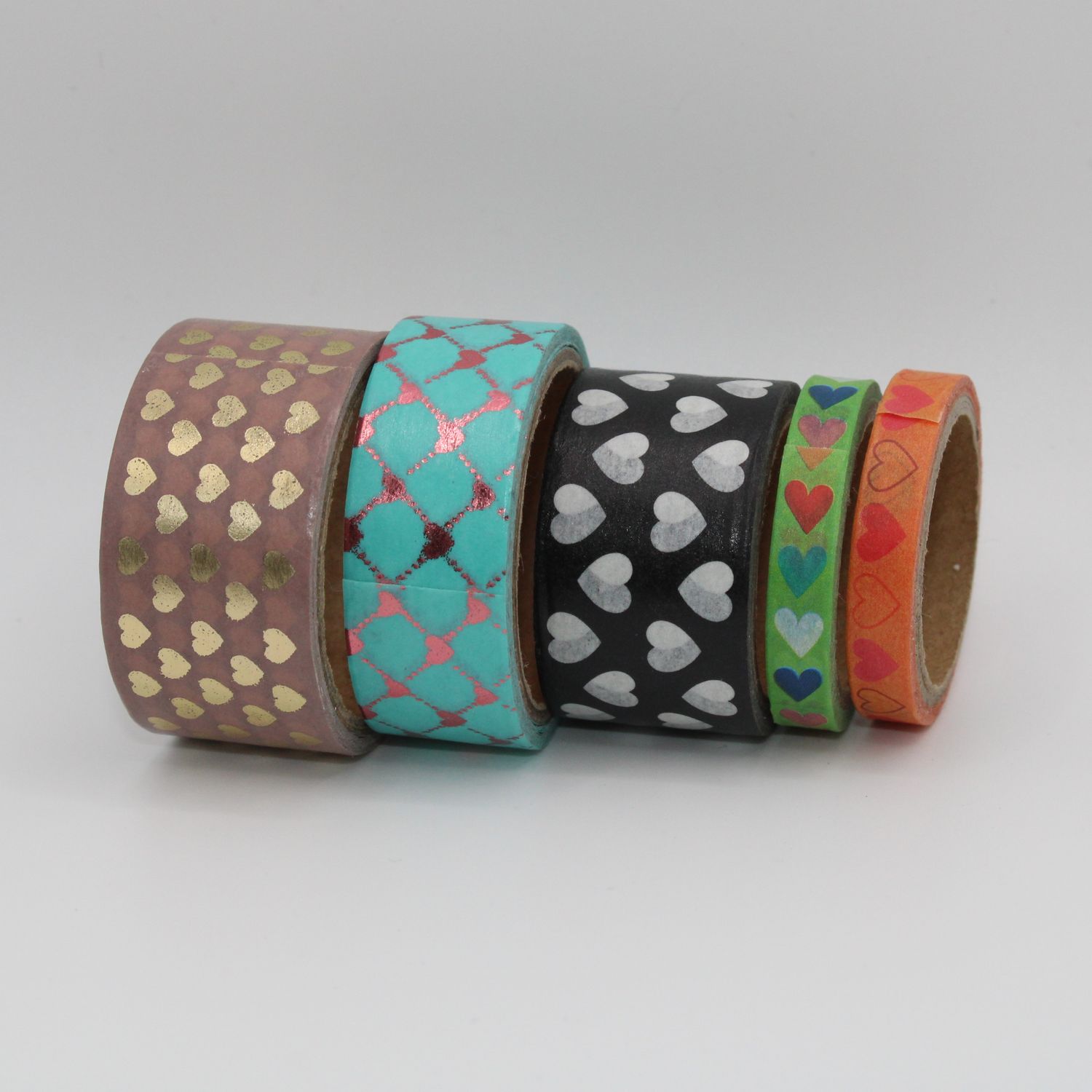 Set washi tape - hartjes