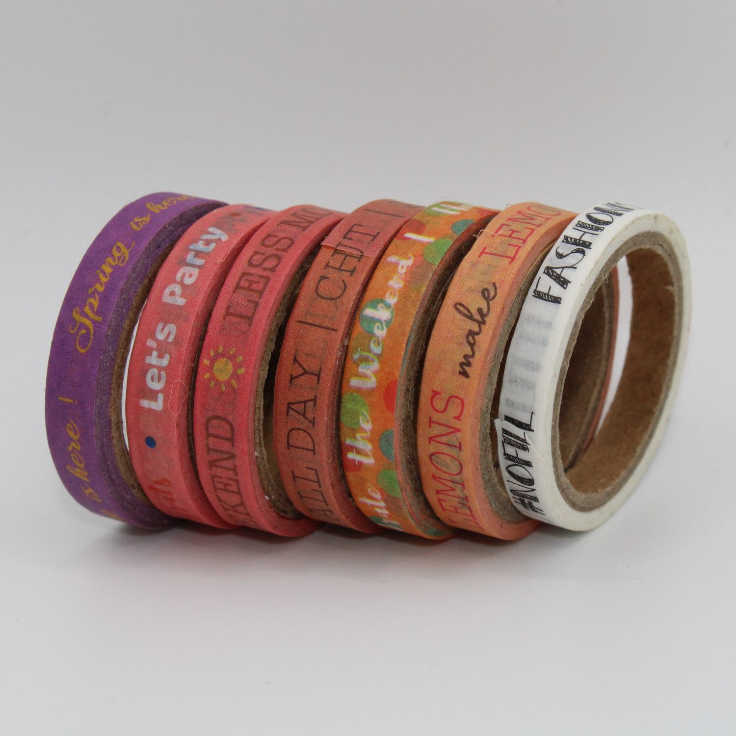 Set washi tape - tekst