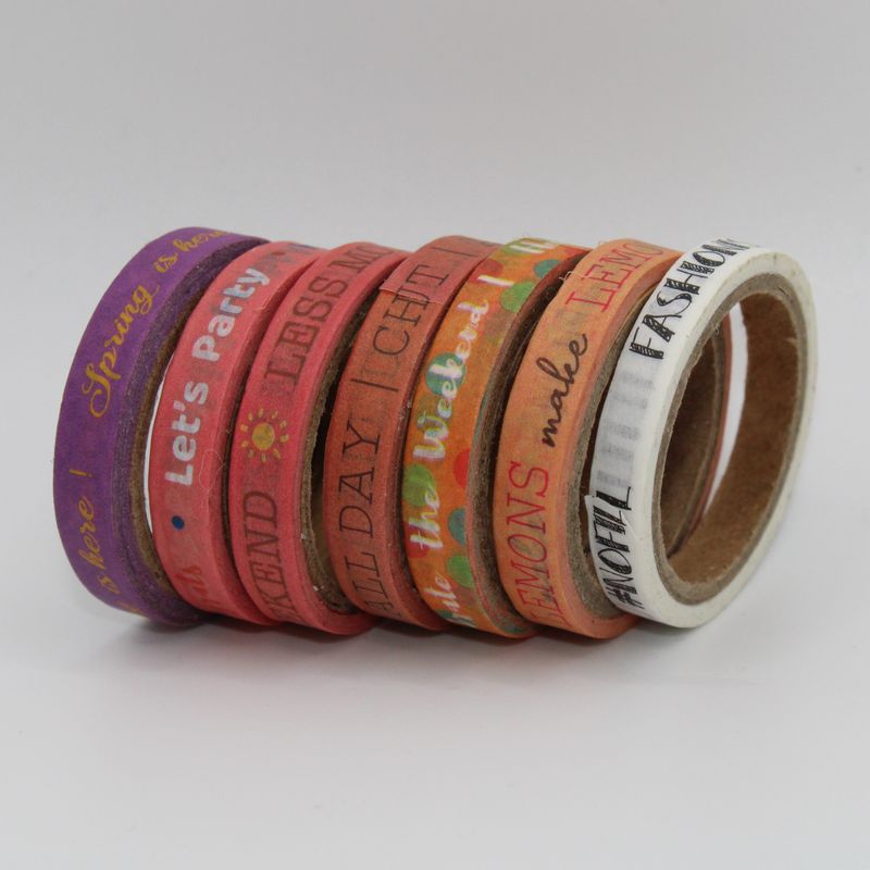 Set washi tape - tekst