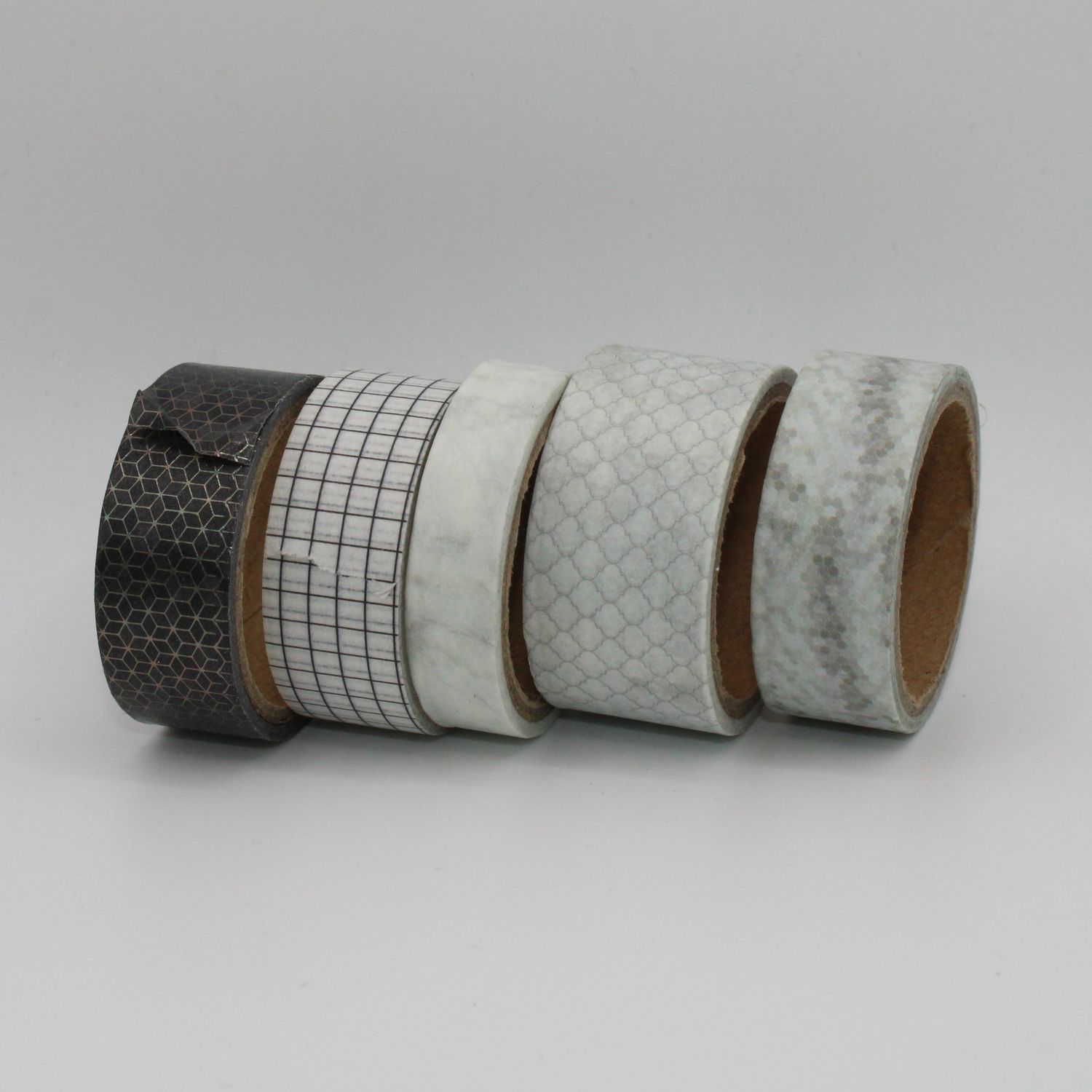Set washi tape - zwart-wit