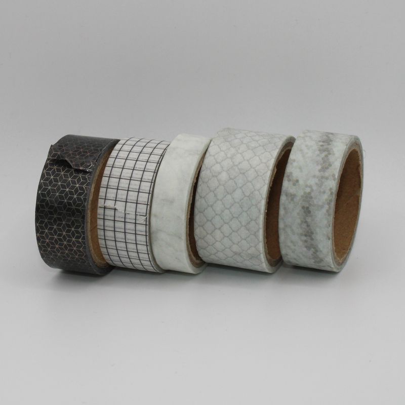 Set washi tape - zwart-wit