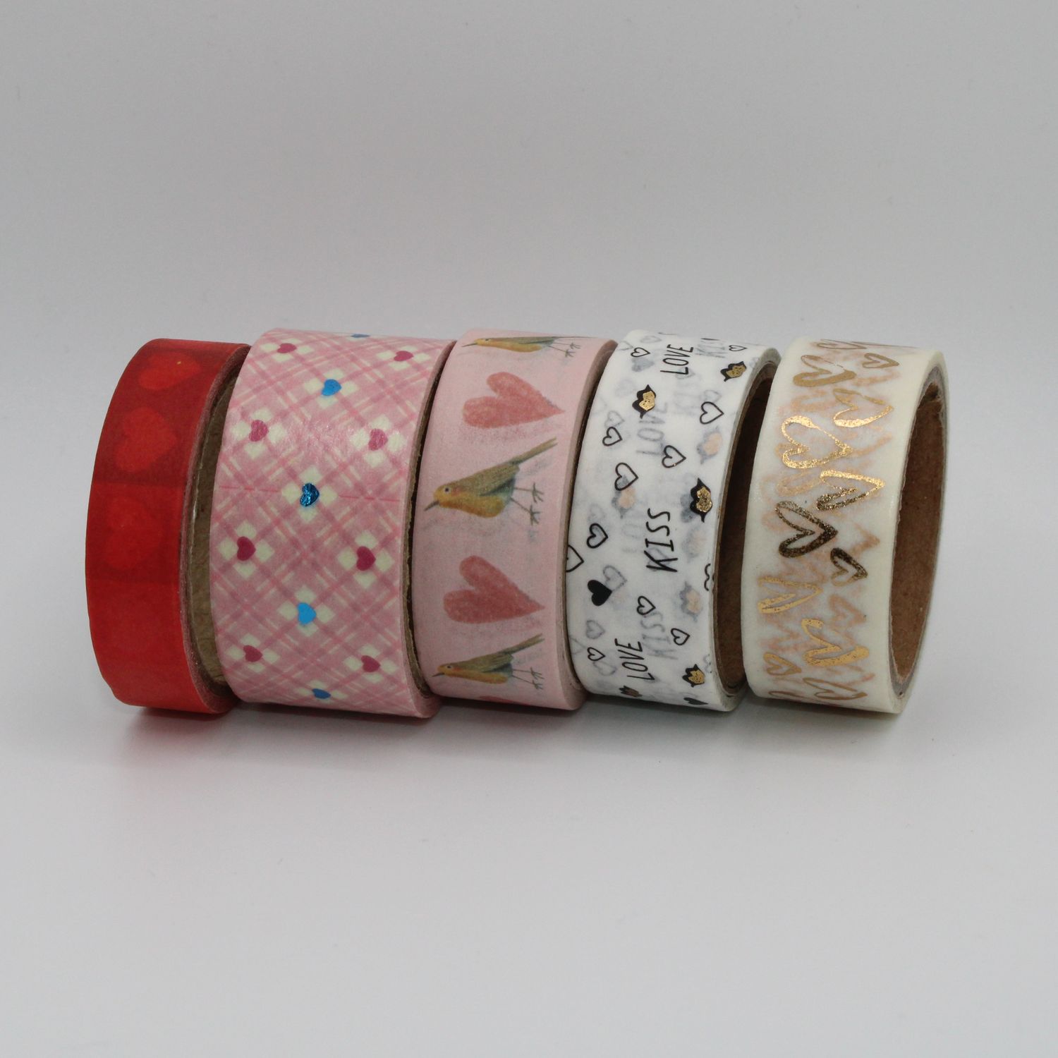 Set washi tape - hartjes