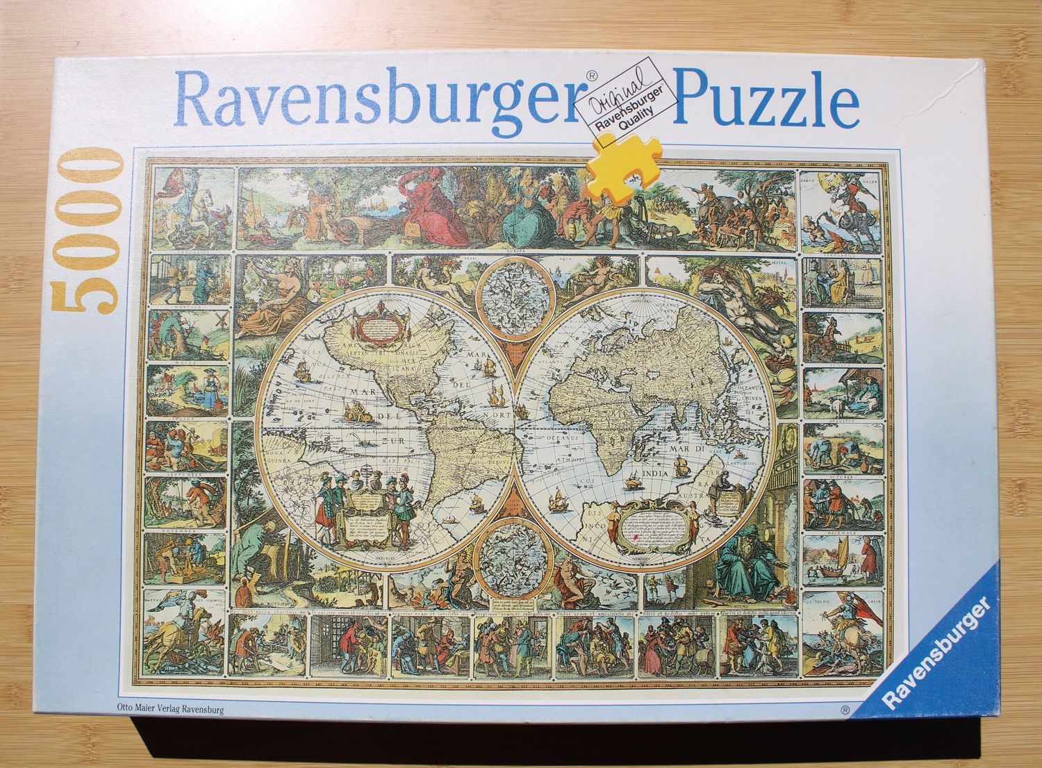 Puzzel 5000 stukjes - Historische Wereldkaart