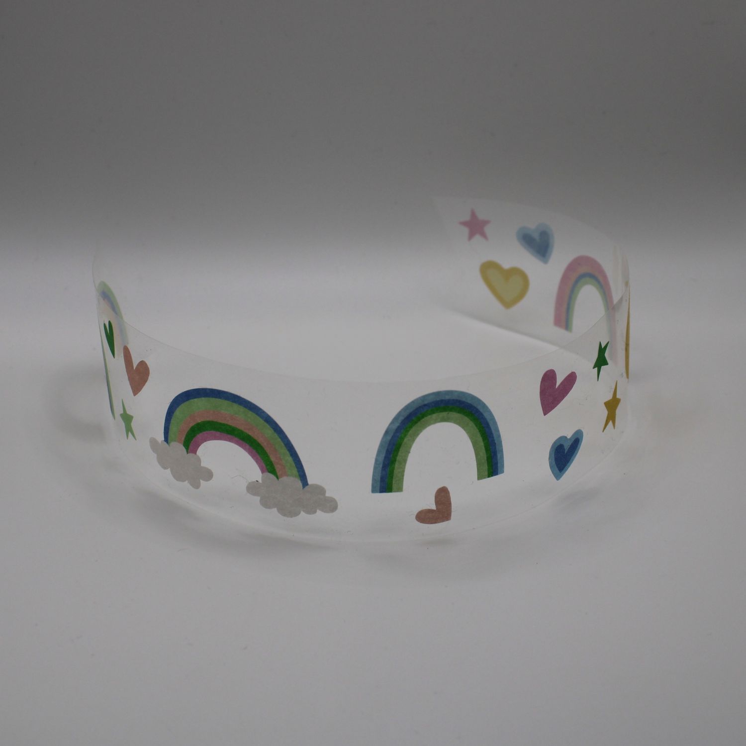 Sheet met regenboog stickers