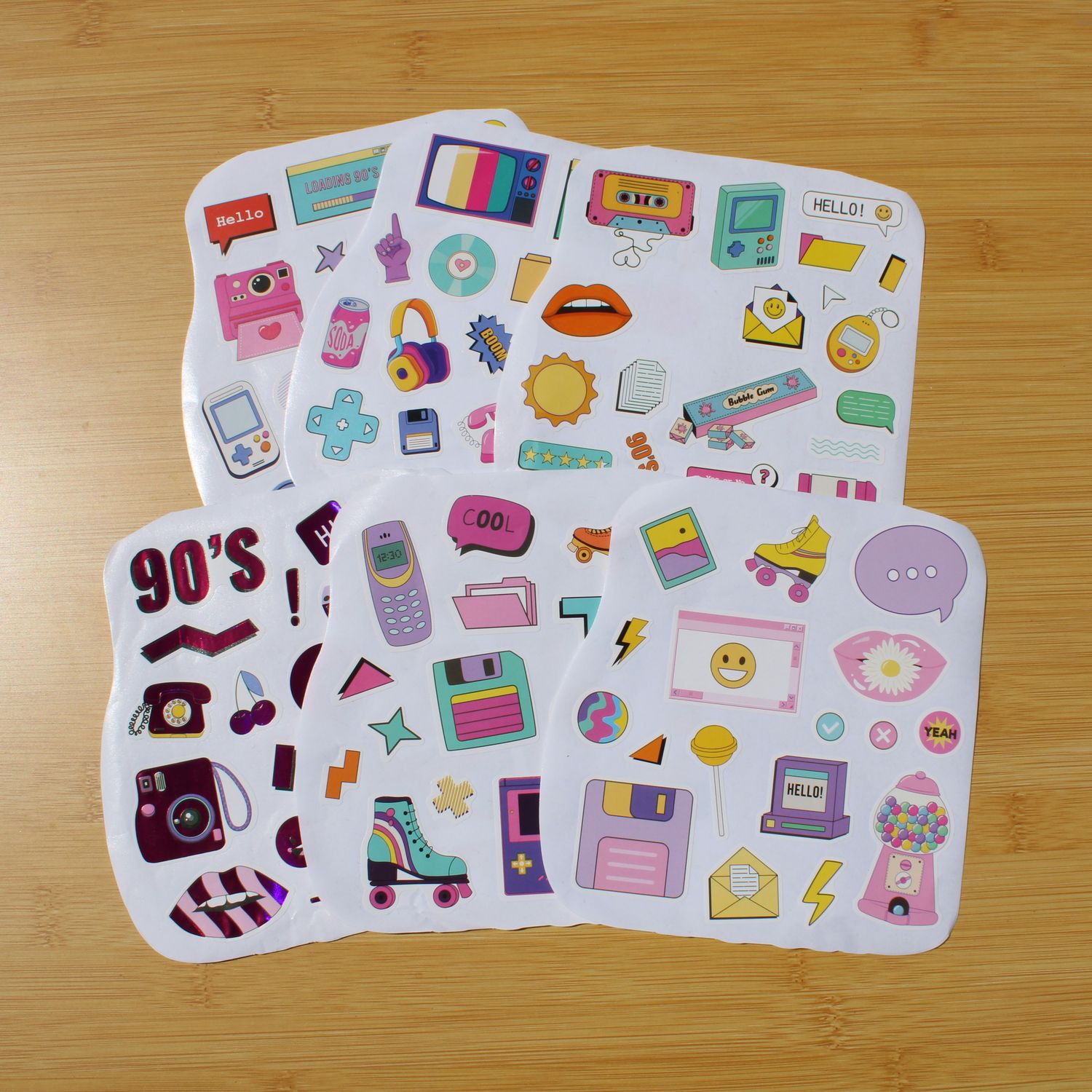 Stickersheet pakket - Retro