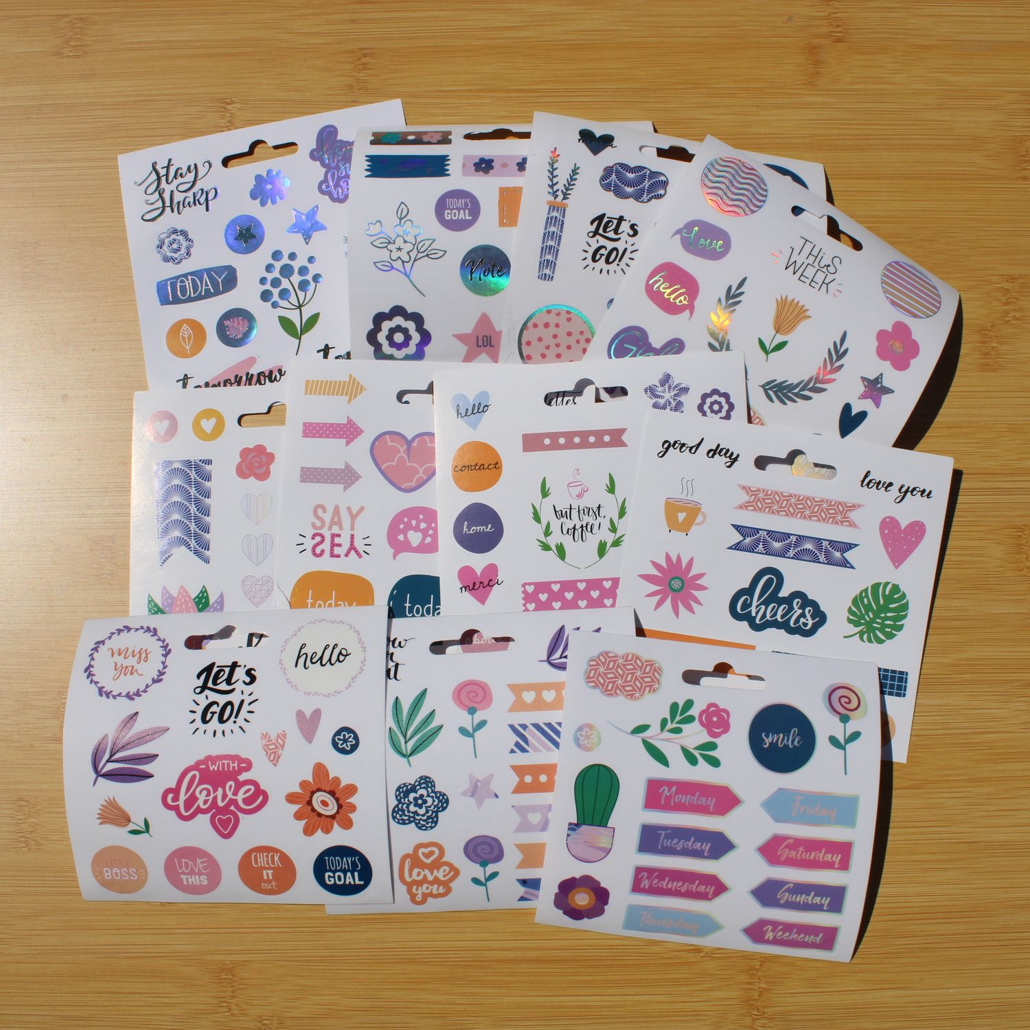 Stickersheet pakket - allerlei