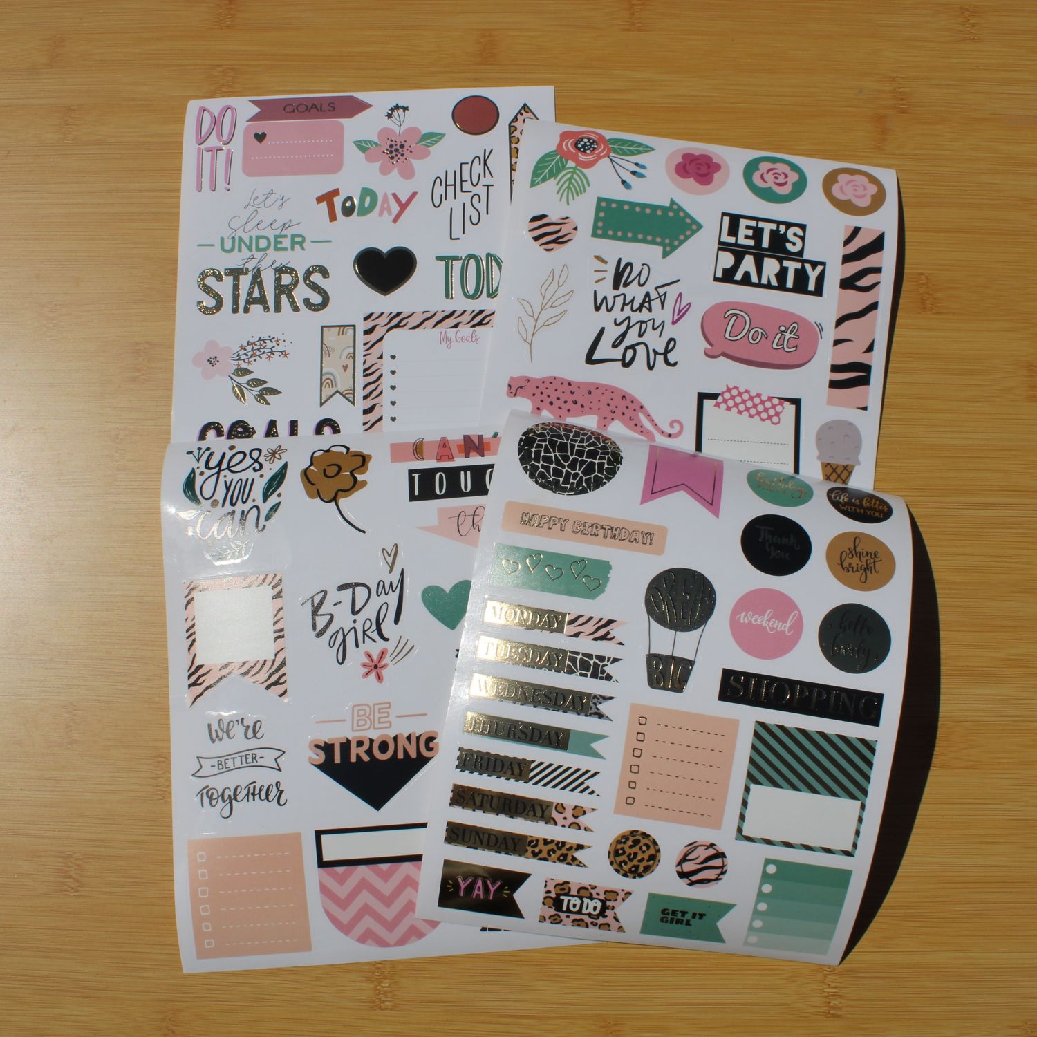 Stickersheet pakket - allerlei