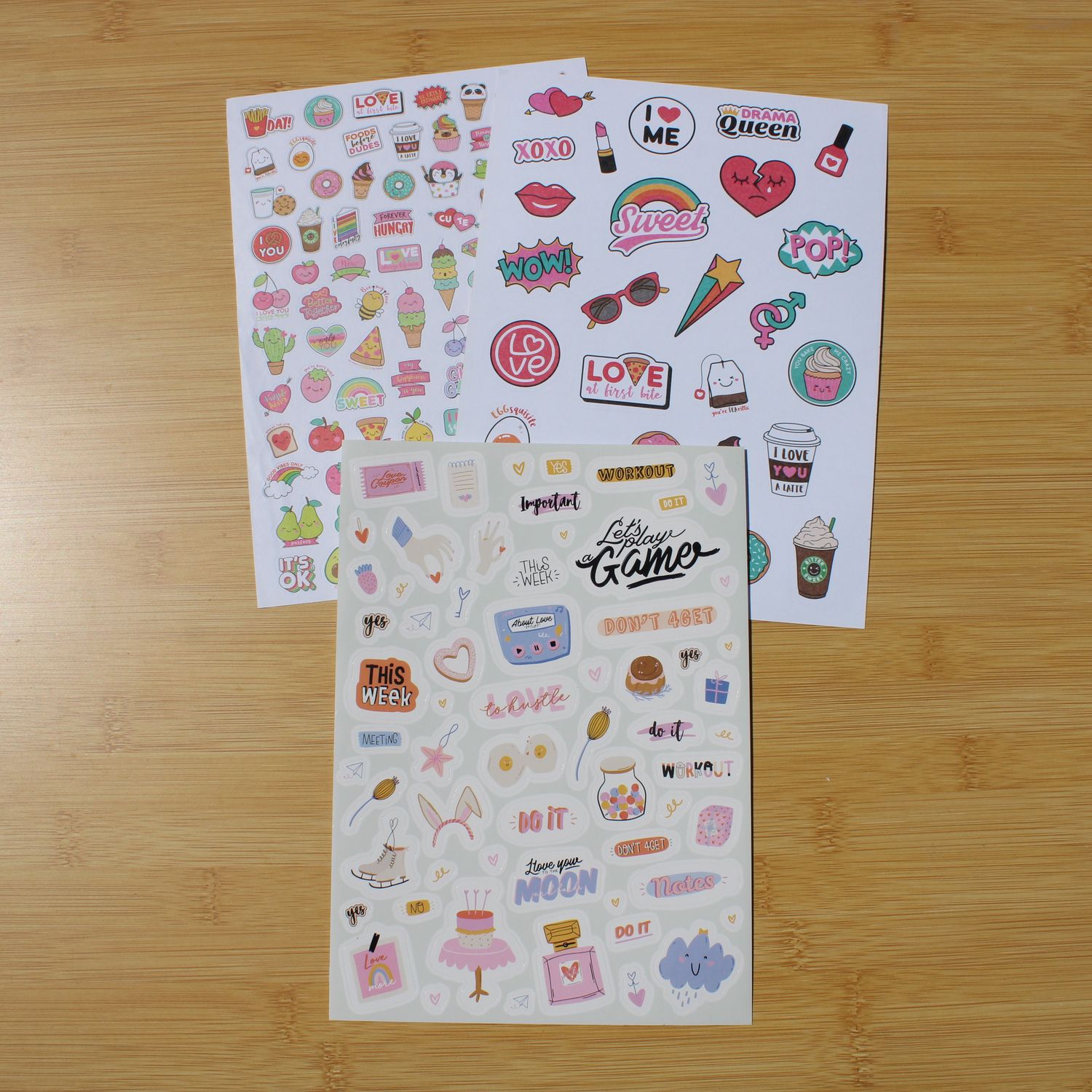 Stickersheet pakket - allerlei