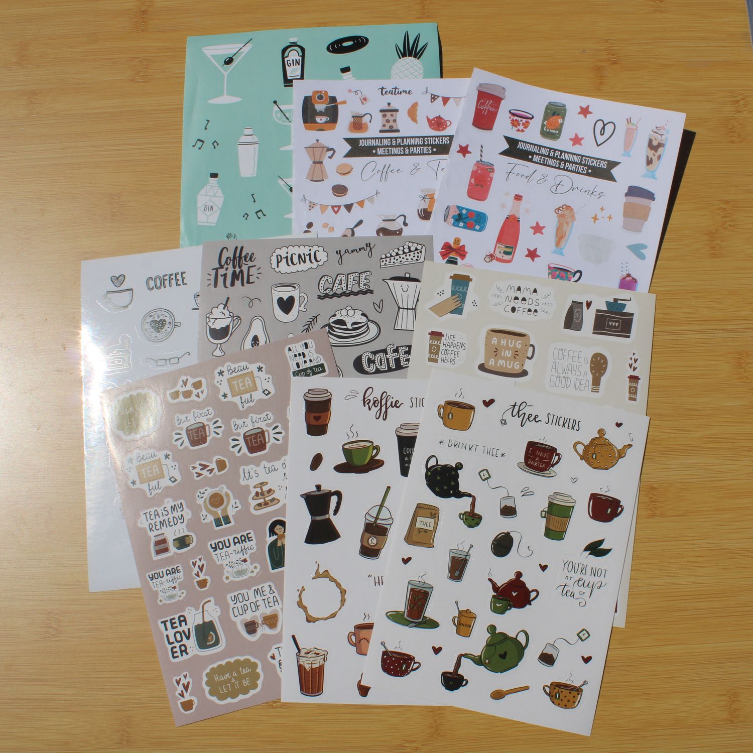 Stickersheet pakket - drank