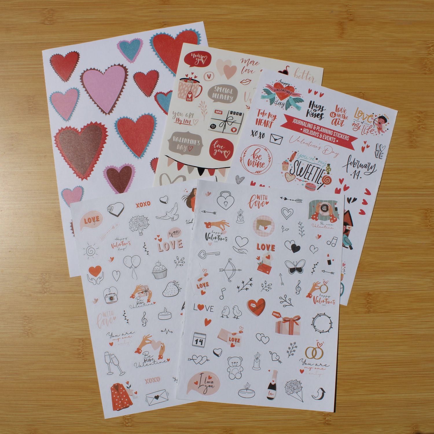 Stickersheet pakket - liefde