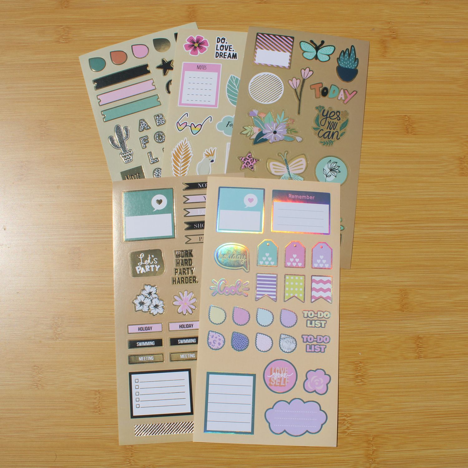 Stickersheet pakket - allerlei