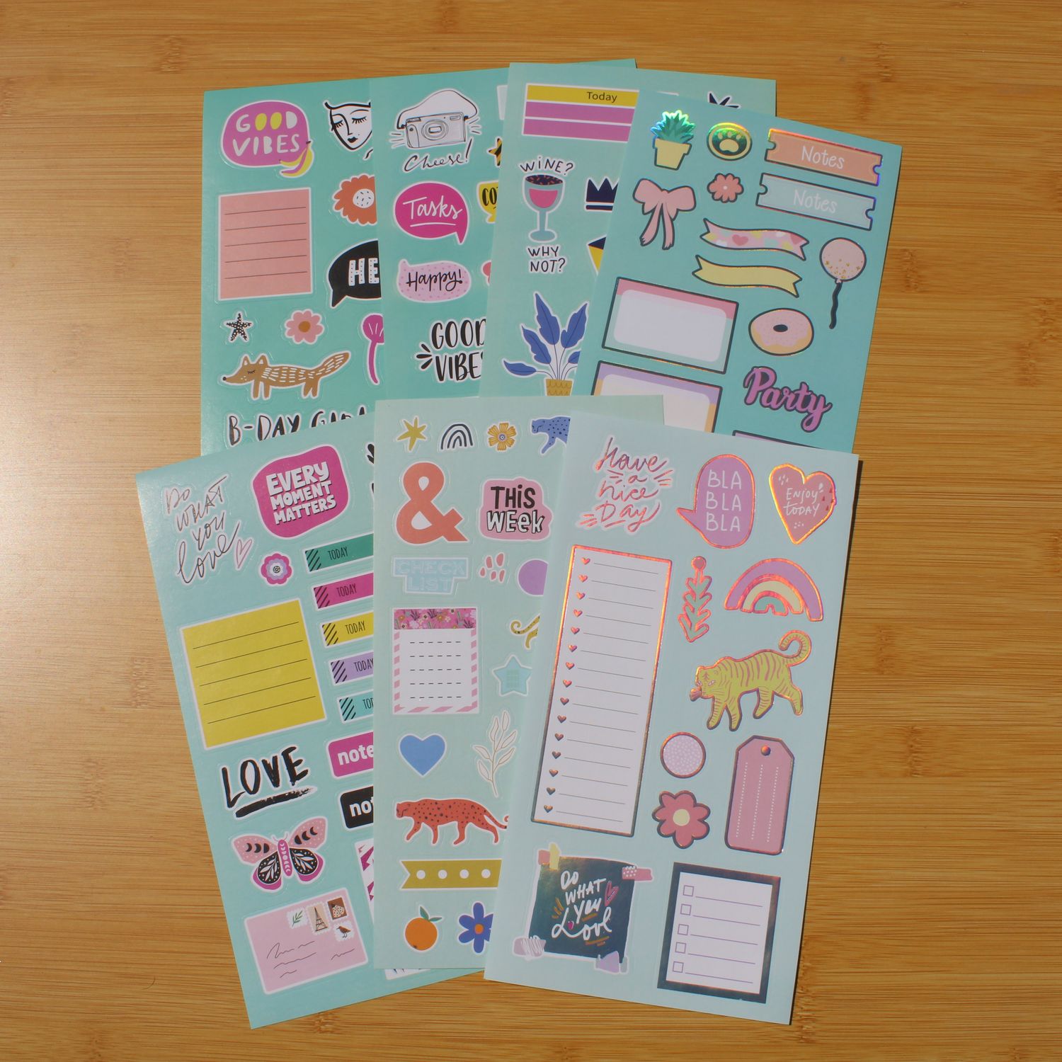 Stickersheet pakket - allerlei