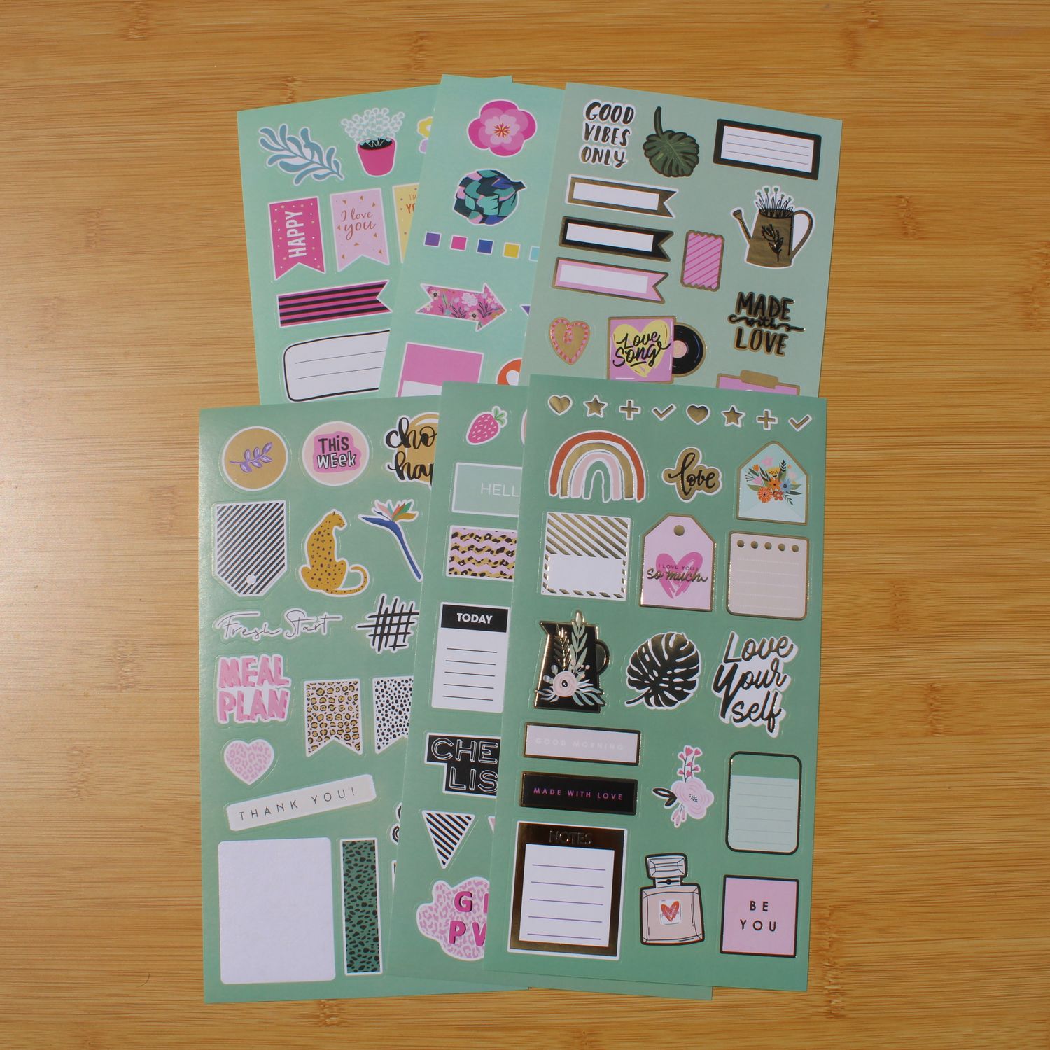 Stickersheet pakket - allerlei