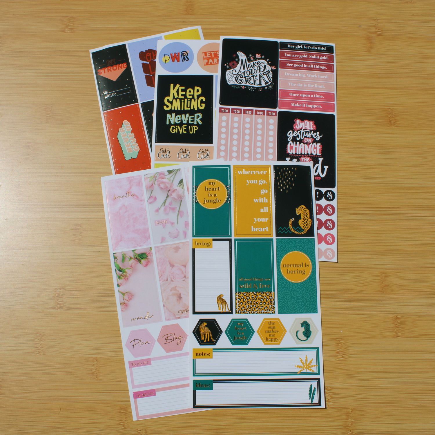 Stickersheet pakket - allerlei