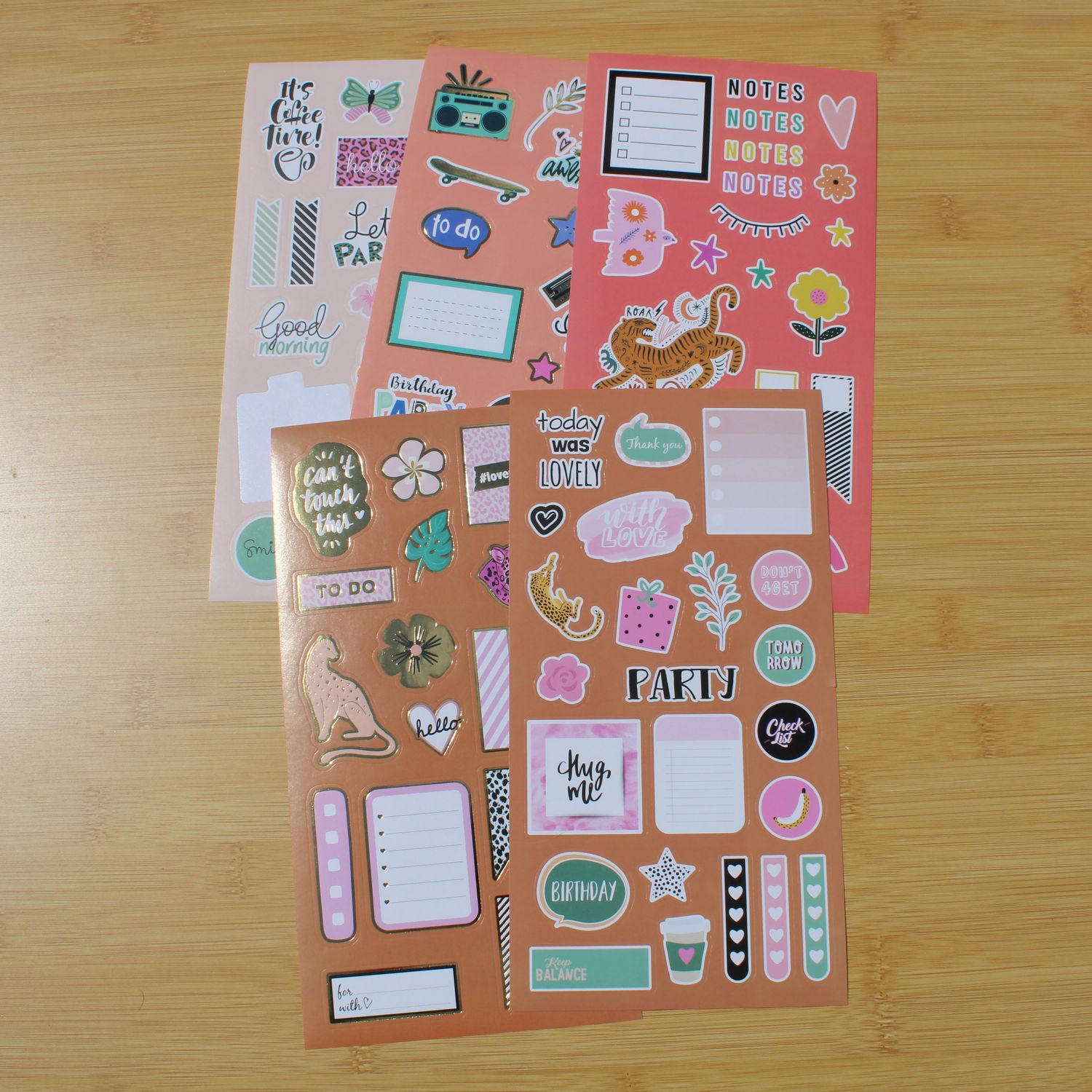 Stickersheet pakket - allerlei