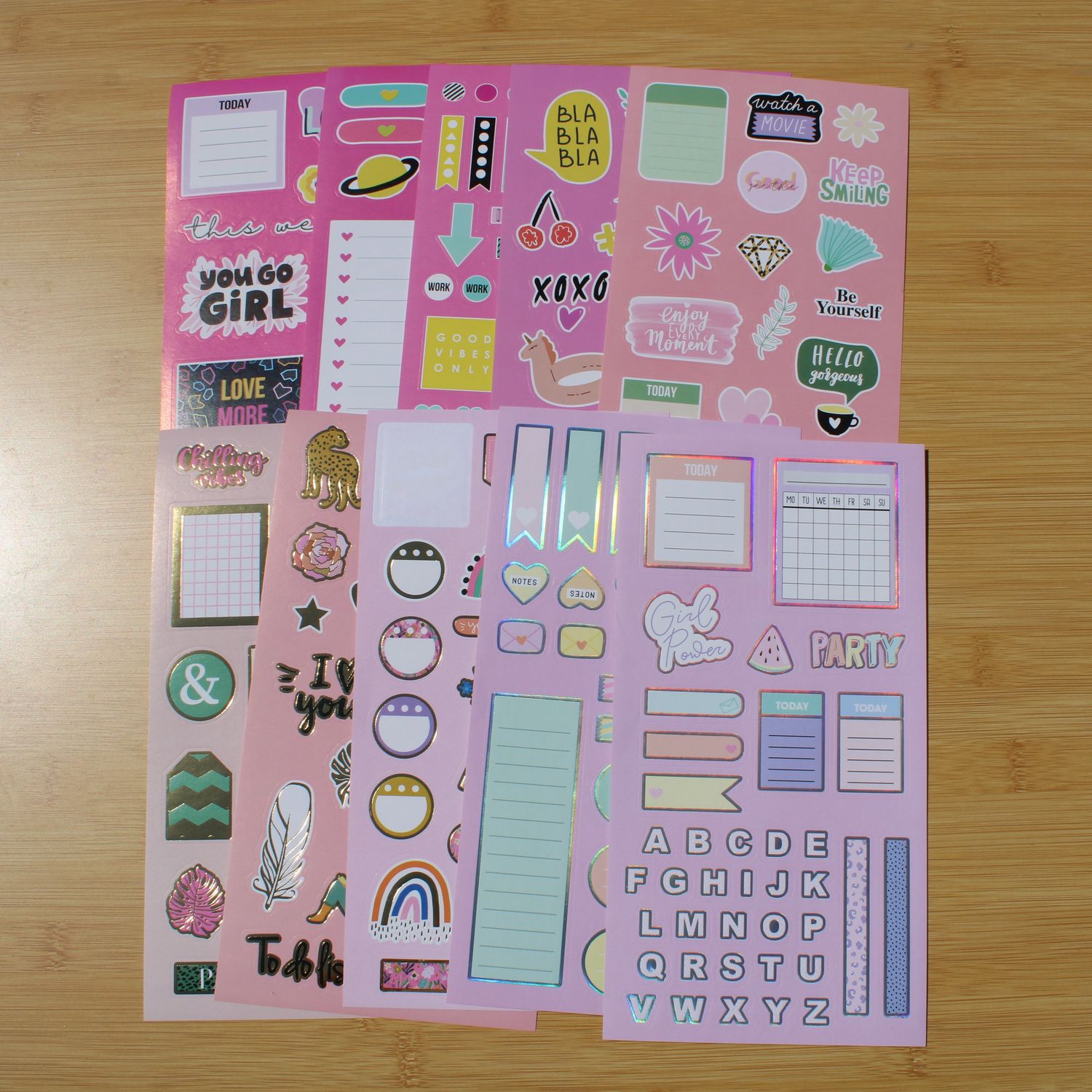 Stickersheet pakket - allerlei