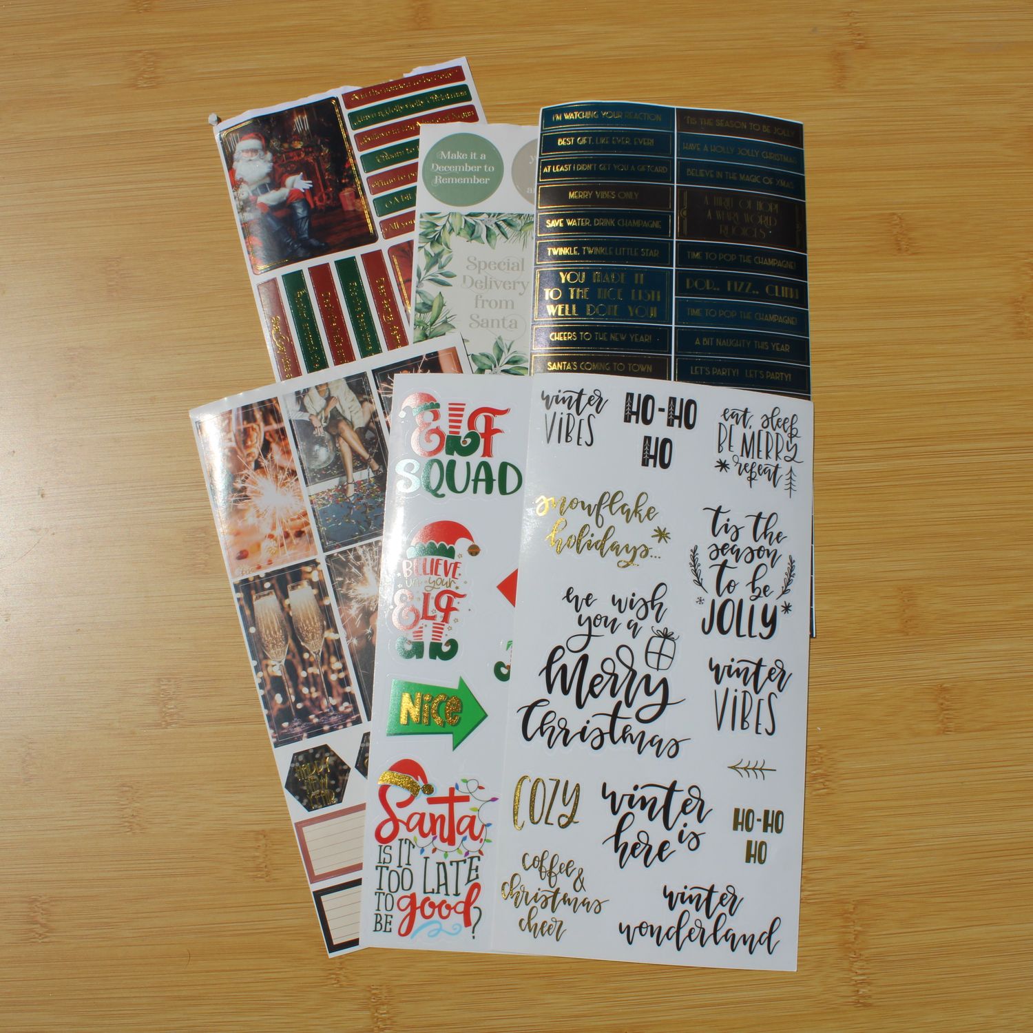 Stickersheet pakket - Kerst