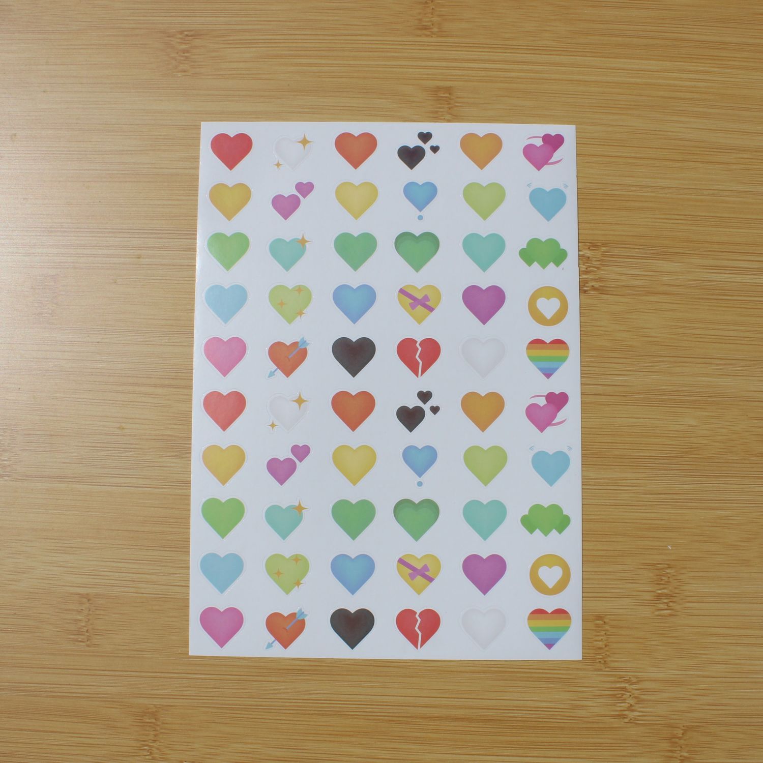Stickersheet - harten