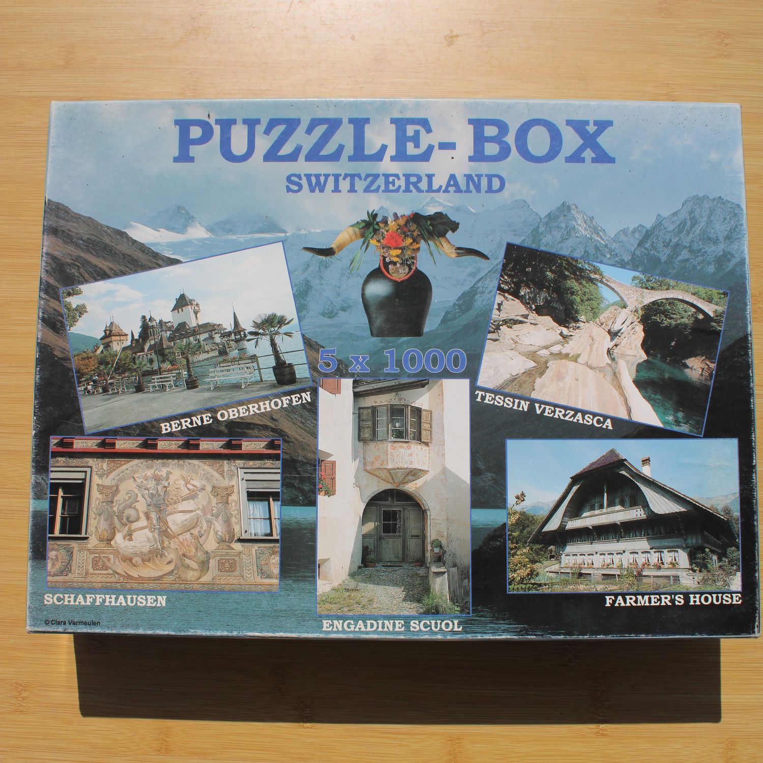 Puzzel 5 x 1000 stukjes - Zwitserland