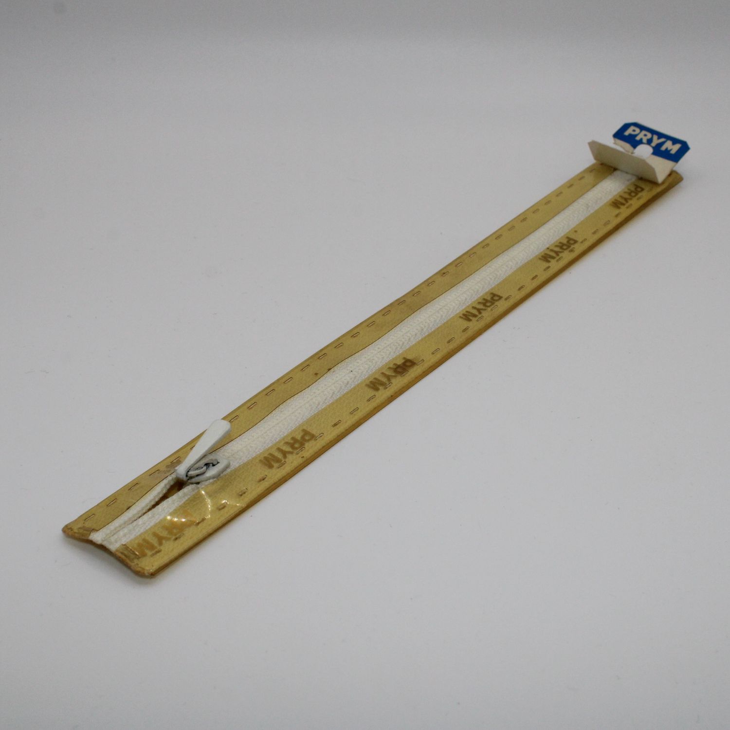Witte rits 18 cm
