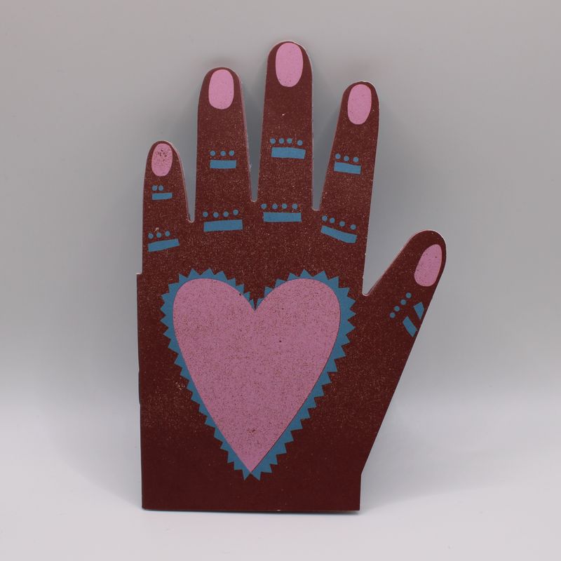 Papierblok hand