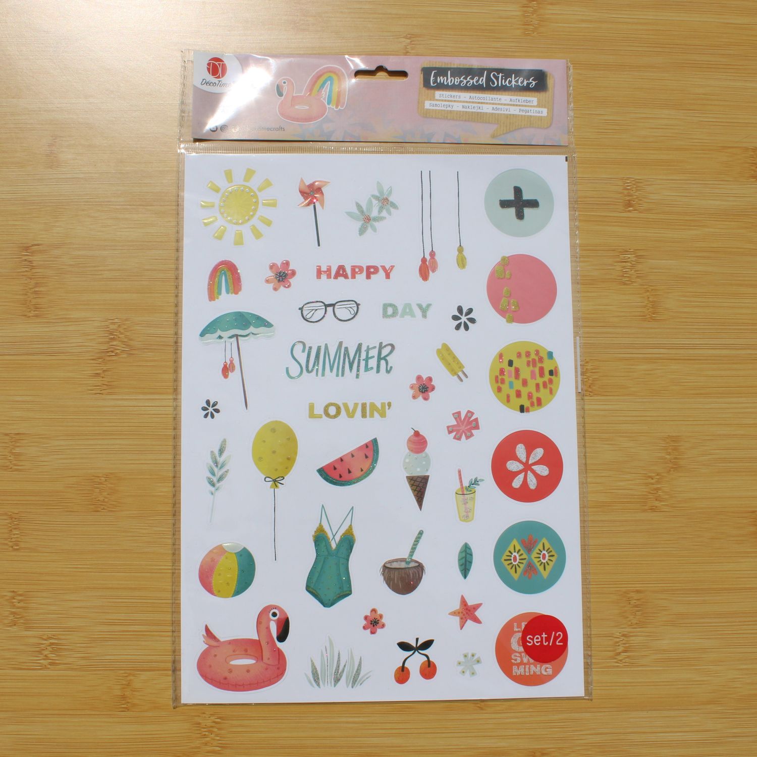 Stickersheet pakket - zomer