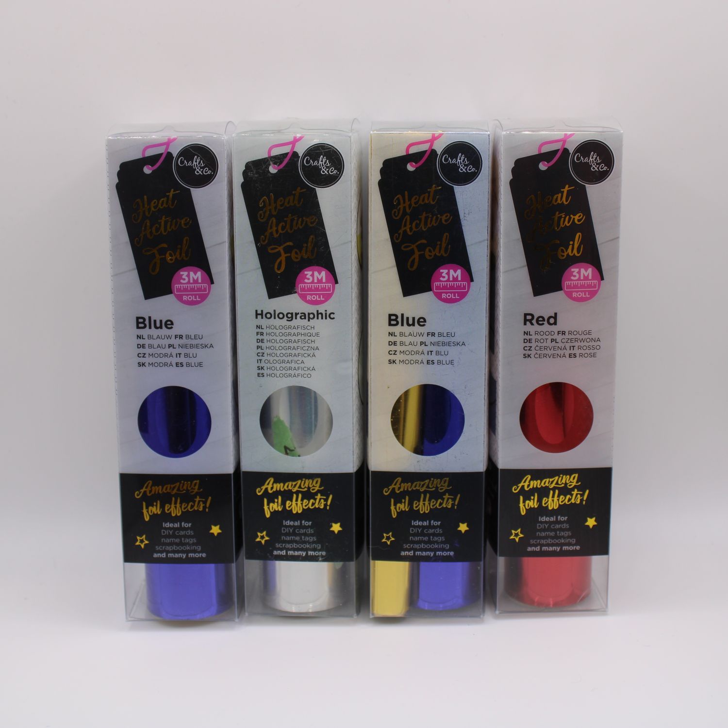 Heat active foil set