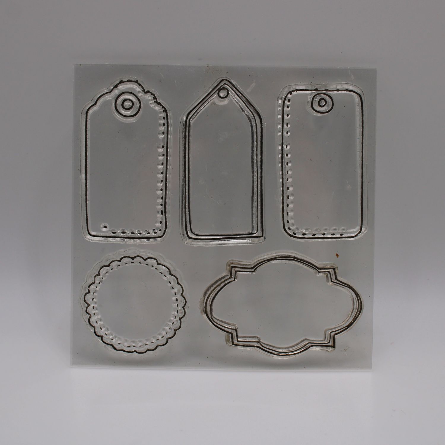 Set van 5 stempels - labels