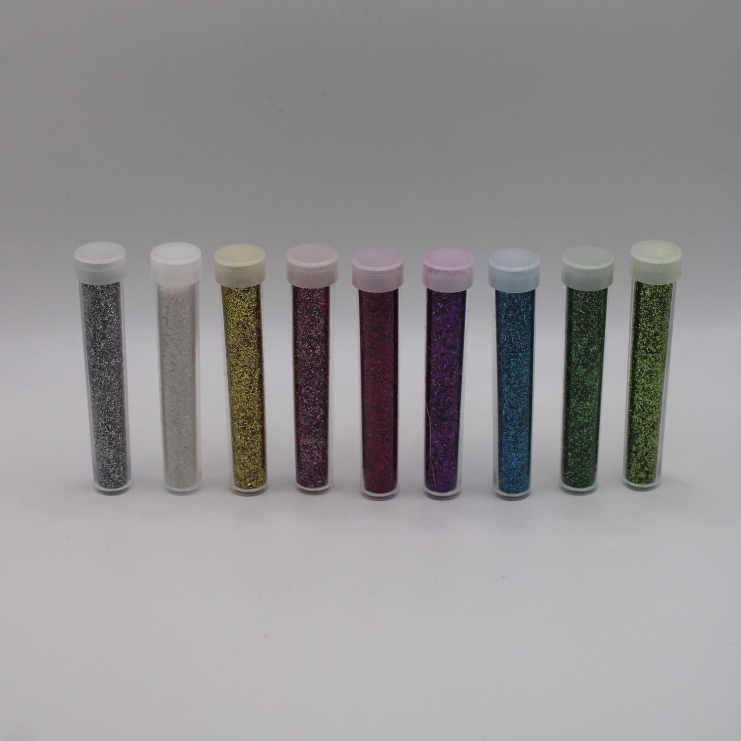 Potjes glitter in verschillende kleuren
