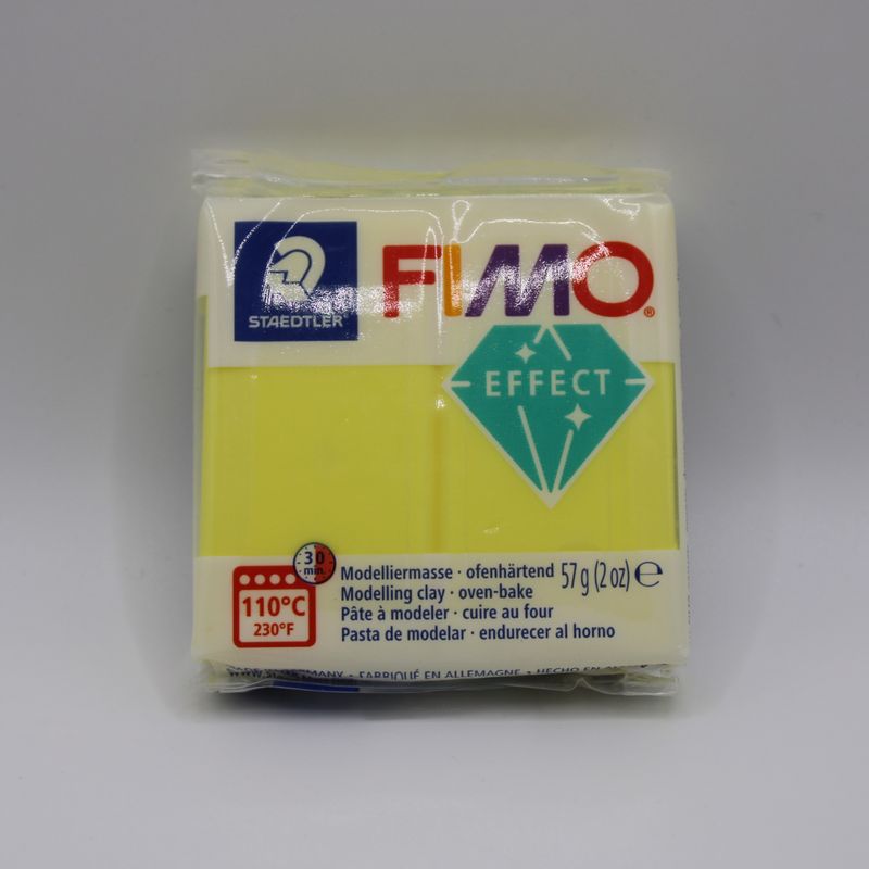 Pakje Fimo klei - geel 104