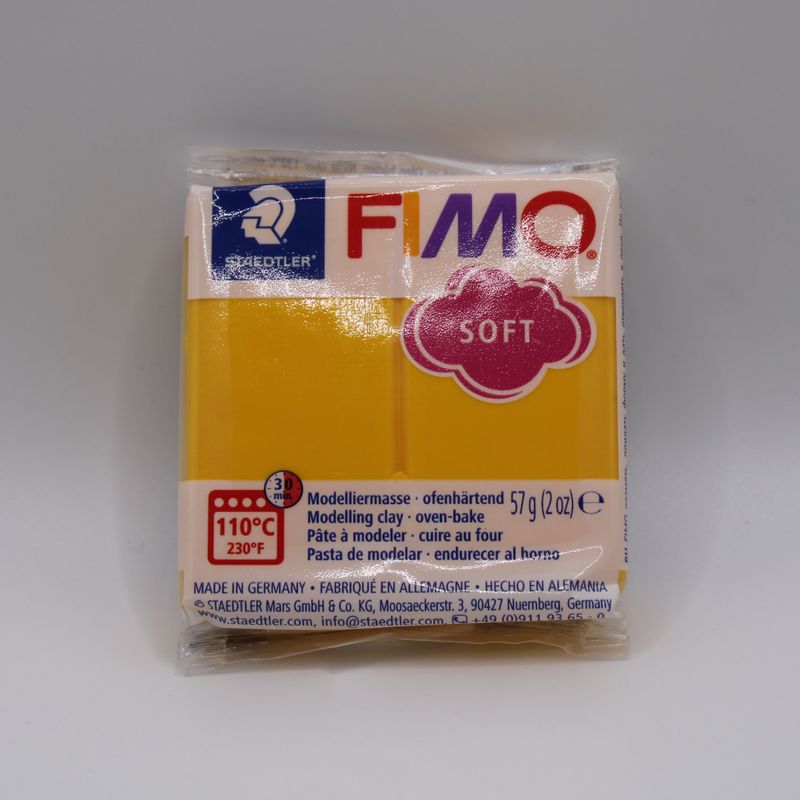 Pakje Fimo klei - geel 16