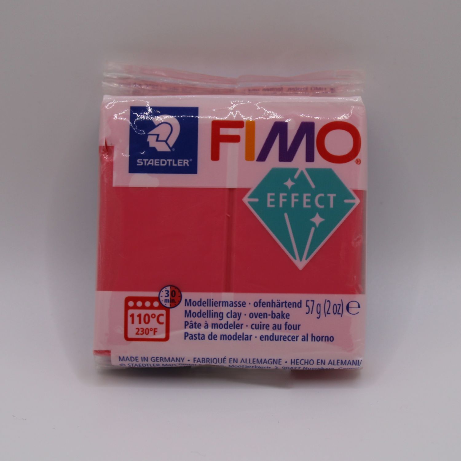 Pakje Fimo klei - roze 204