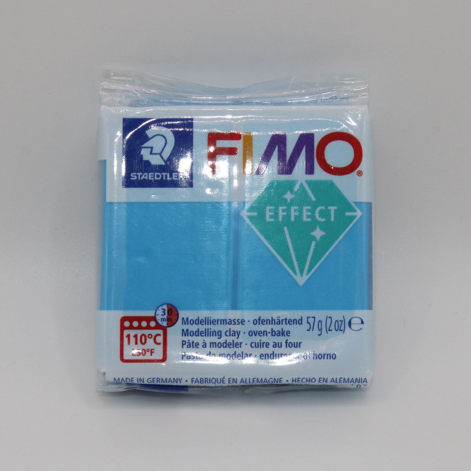 Pakje Fimo klei - blauw 374