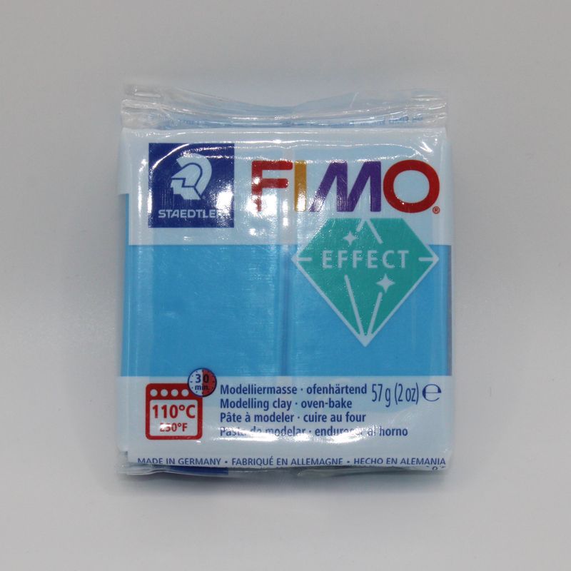Pakje Fimo klei - blauw 374