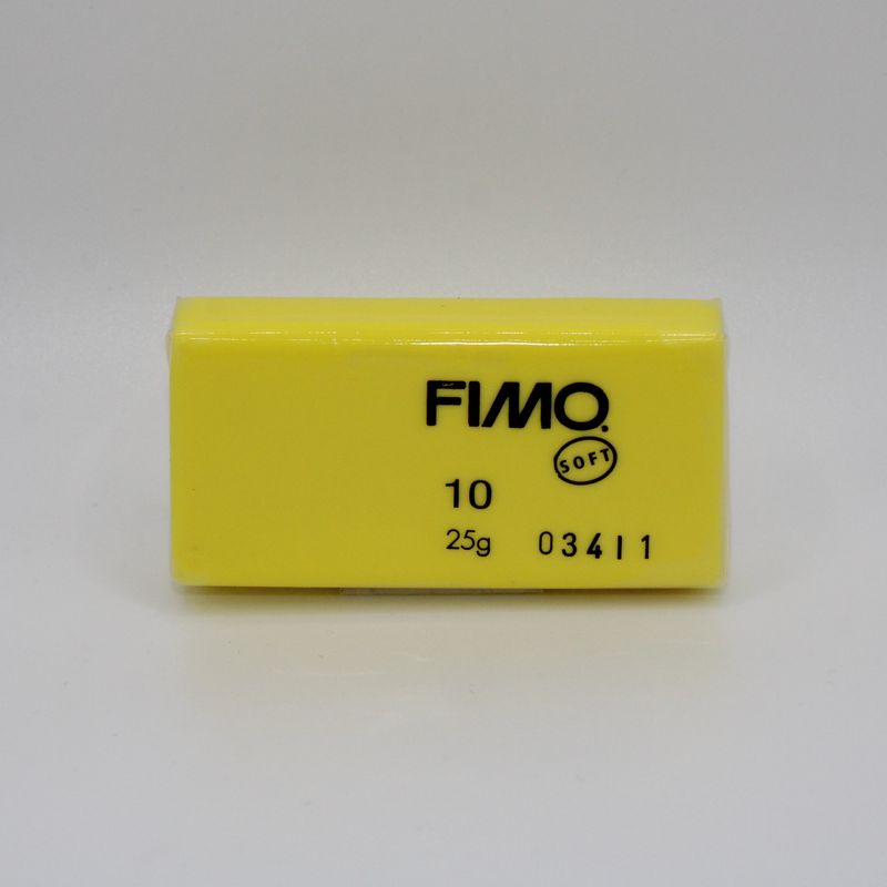 Pakje Fimo klei - geel 10