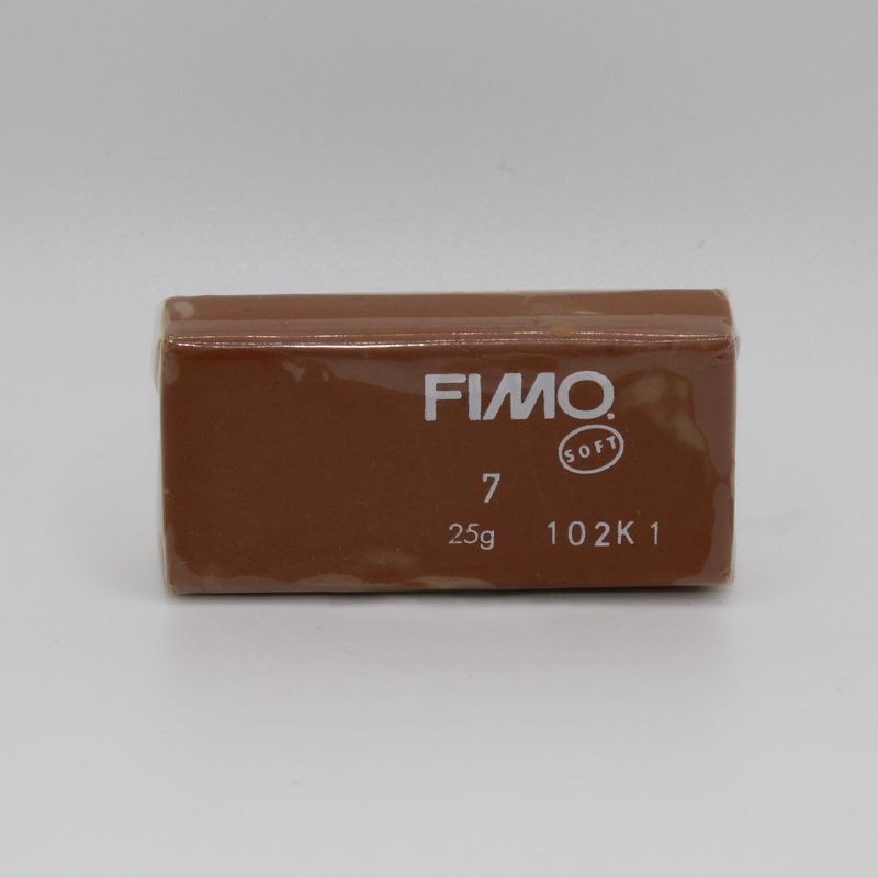 Pakje Fimo klei - bruin 7