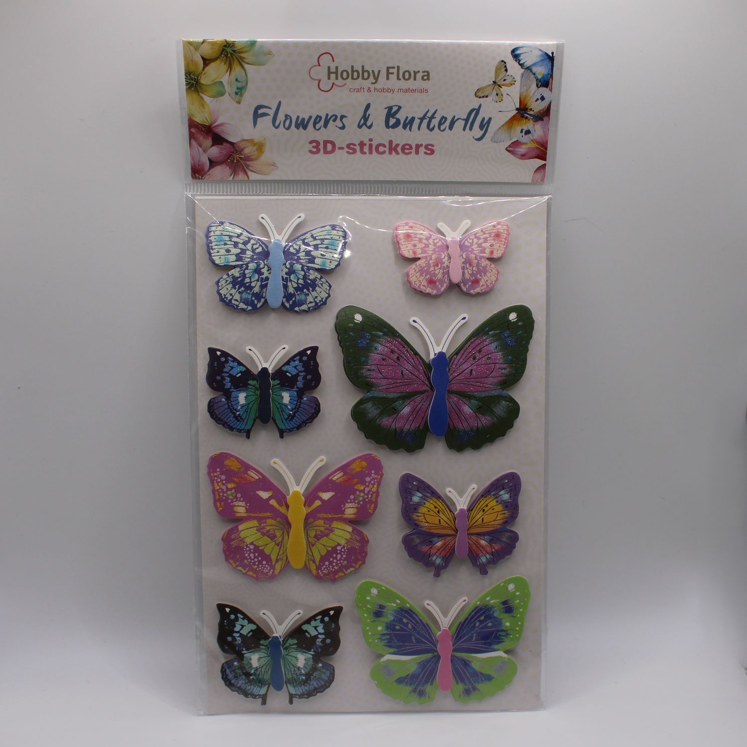 Stickersheet 3D - vlinders